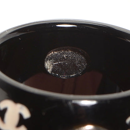 Chanel Resin Matryoshka Russian Doll Ring 6.5 Black 4 of 5