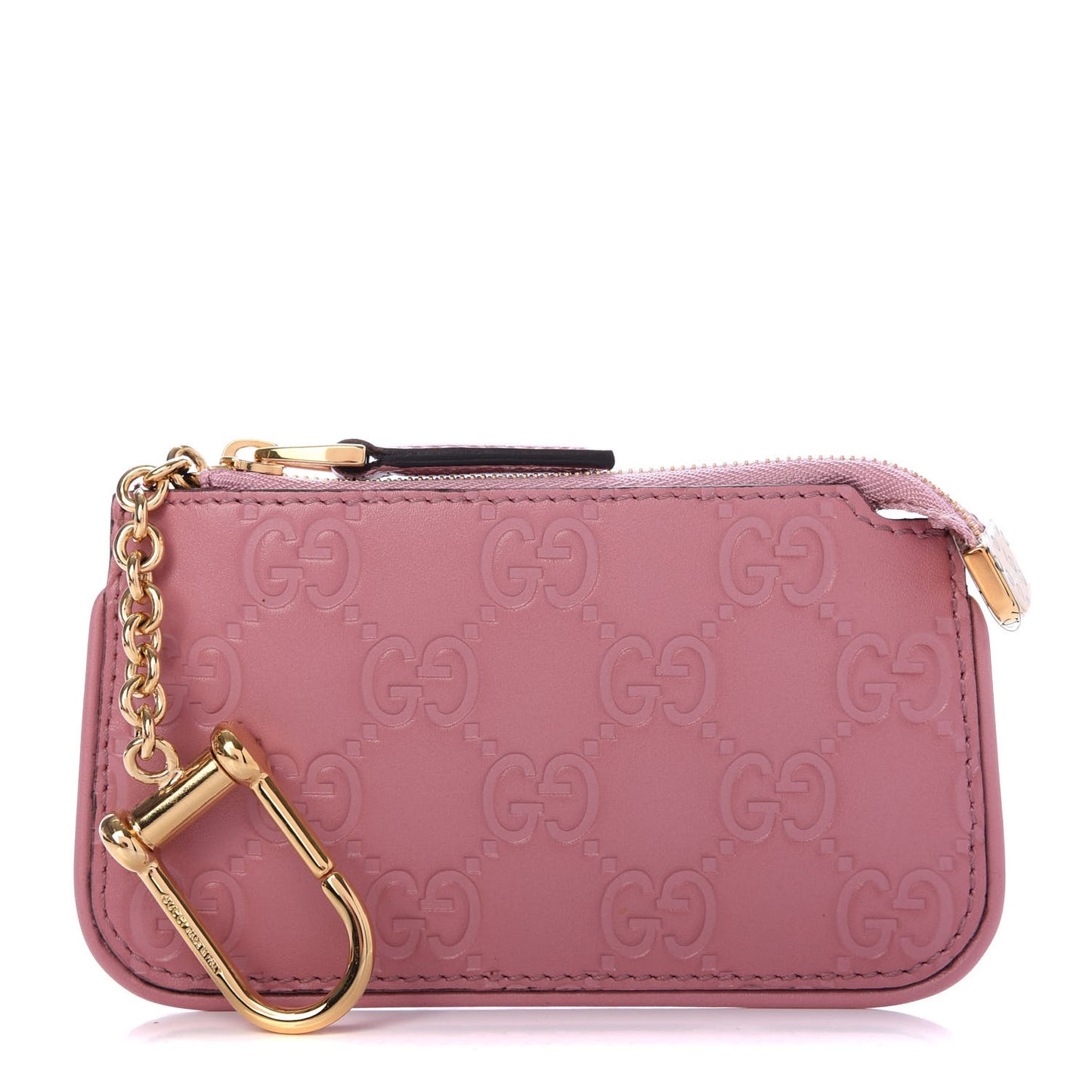 Guccissima Signature Key Case Carmine Rose