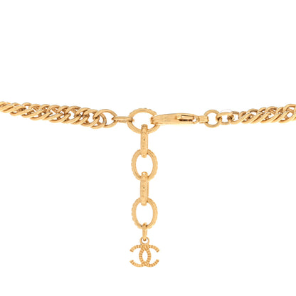 Chanel ID Dog Tag Charm Necklace Gold 5 of 7