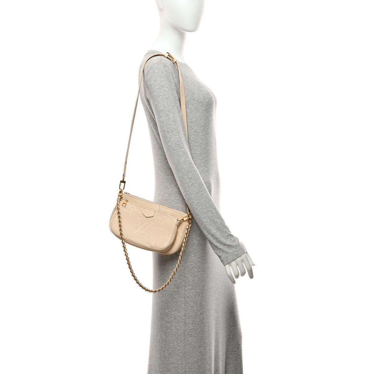 Louis Vuitton Empreinte Monogram Giant Multi Pochette Accessories Cream 11 of 11