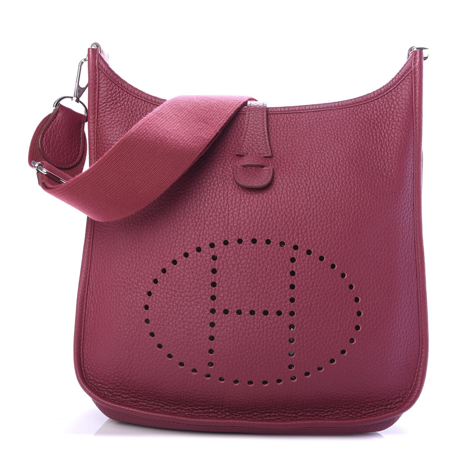 Hermes Taurillon Clemence Evelyne III PM Rubis 1 of 10