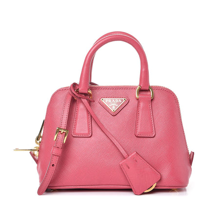 Prada Saffiano Lux Mini Promenade Tote Peonia 1 of 8