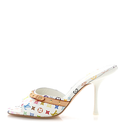 Louis Vuitton LV X TM Monogram Multicolor 6AM Mules 39 White 1 of 10