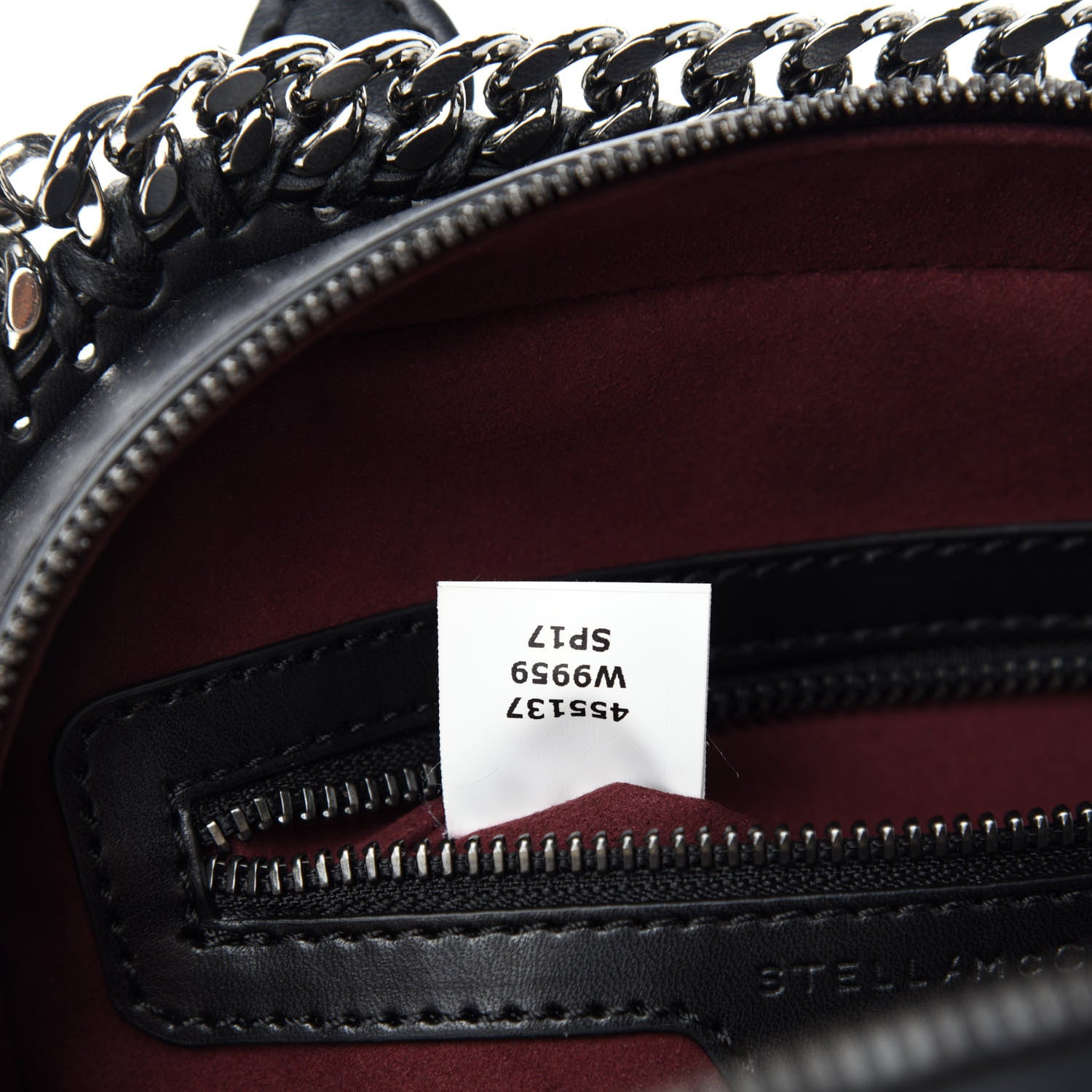 Stella McCartney Eco Alter Nappa Mini Falabella Box Bird Top Handle Bag Black 9 of 10