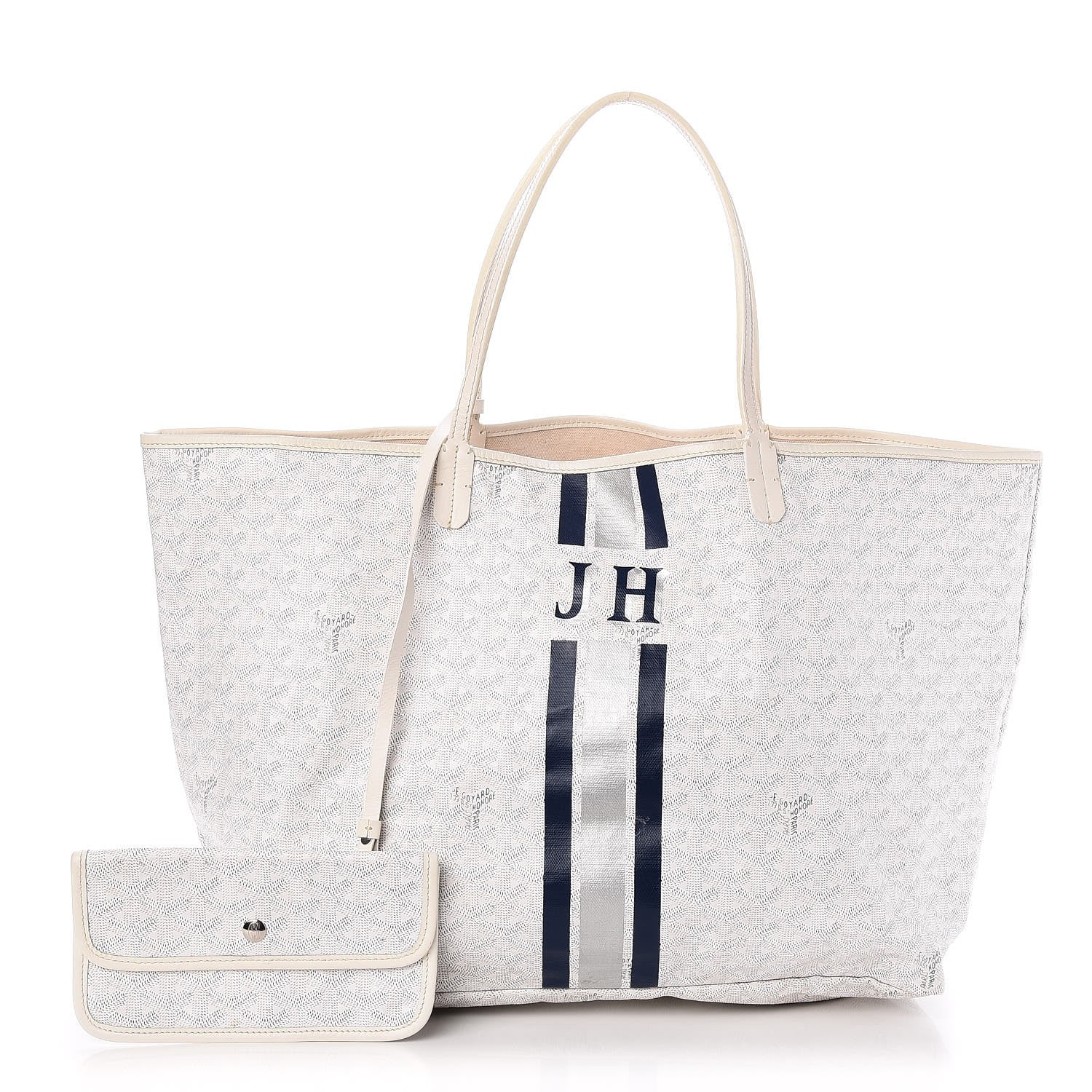 Goyard Goyardine Saint Louis GM White 1 of 8