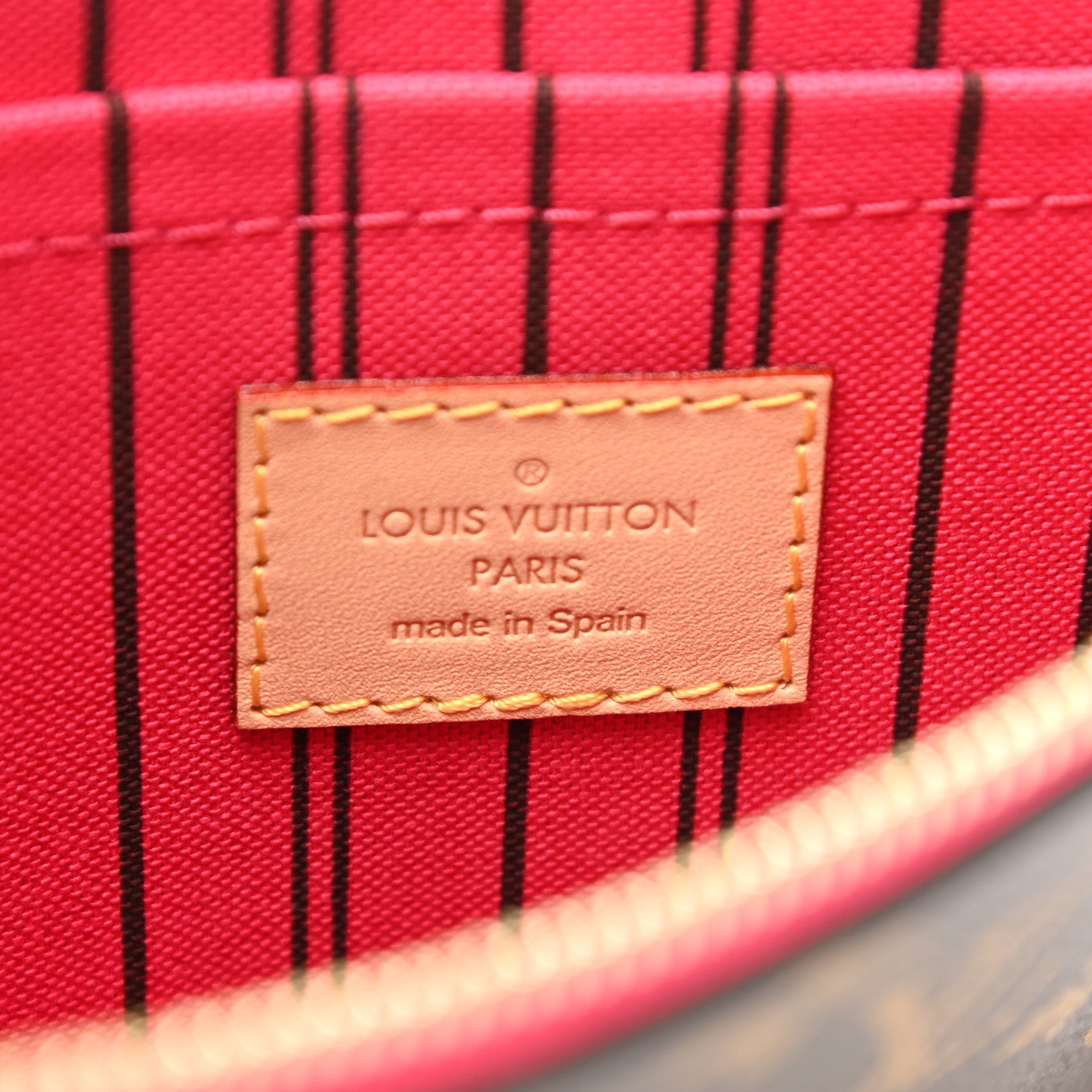 Louis Vuitton Monogram Neverfull MM GM Pochette Pivoine 6 of 7