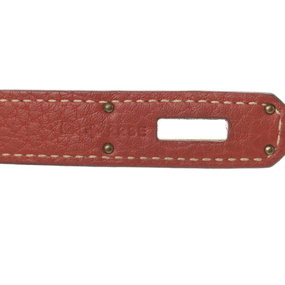 Hermes Taurillon Clemence Birkin 35 Sanguine 6 of 19
