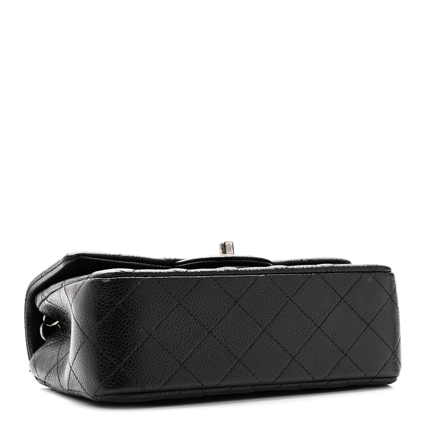 Caviar Quilted Mini Rectangular Flap Black