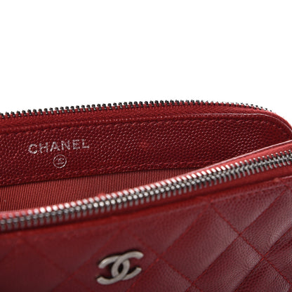 Chanel Caviar Quilted Small Clutch With Chain Red 8 of 12