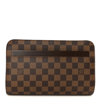 Louis Vuitton Damier Ebene Pochette Saint Louis Clutch 1 of 8