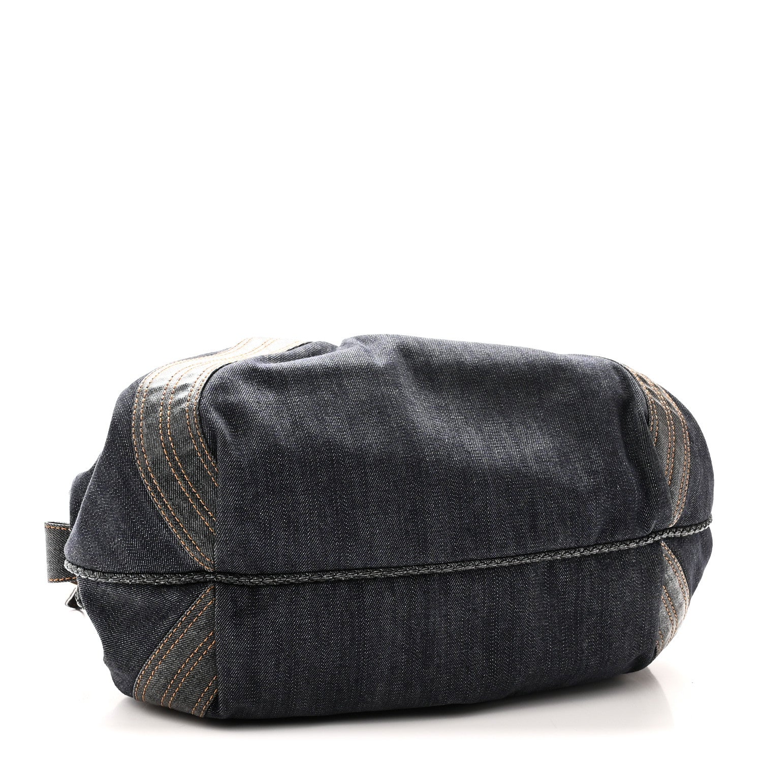 Fendi Denim Spalmati Woven Spy Bowler Blue 4 of 10