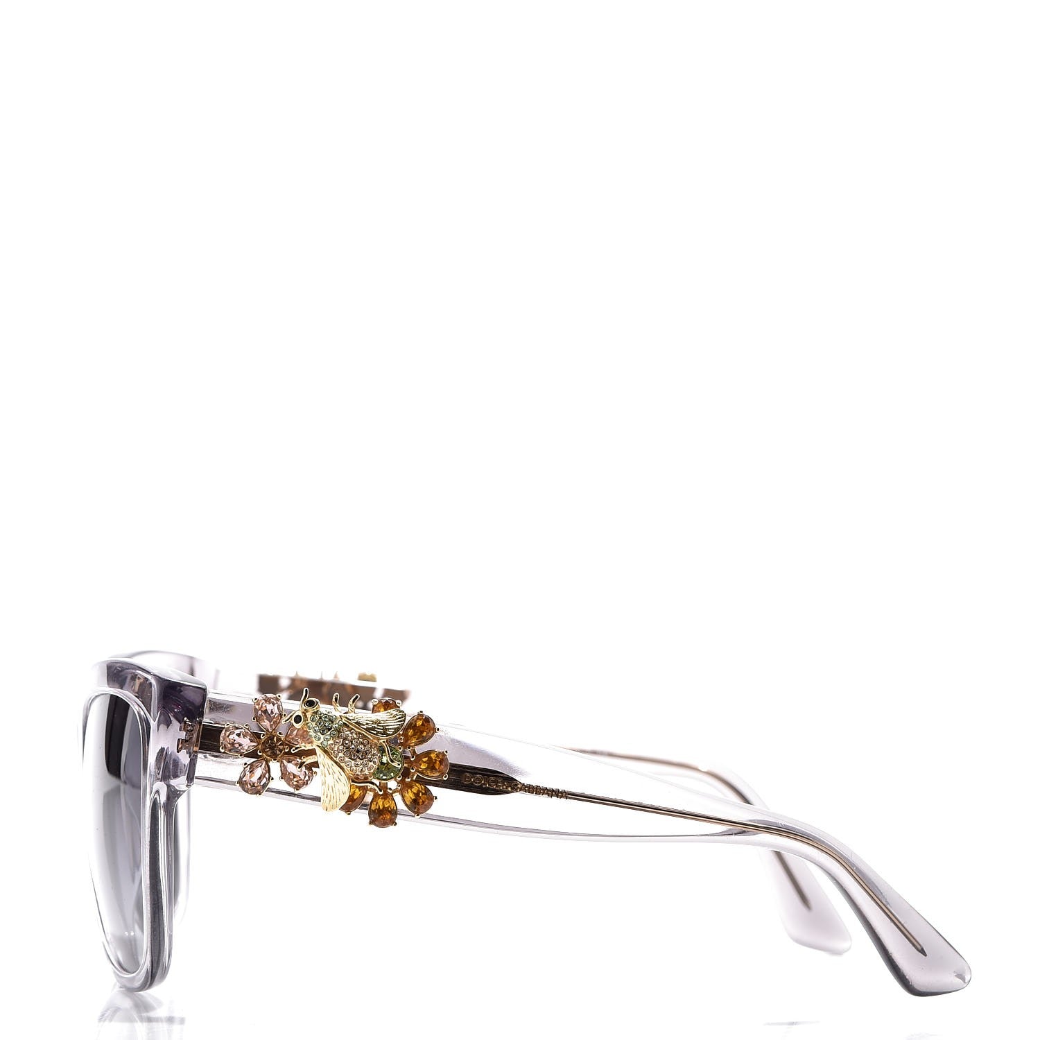 Dolce & Gabbana Swarovski Crystal Embellished Enchanted Forest Sunglasses Gray 3 of 8