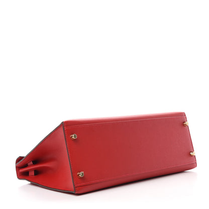Hermes Epsom Kelly Sellier 32 Rouge Casaque 4 of 11