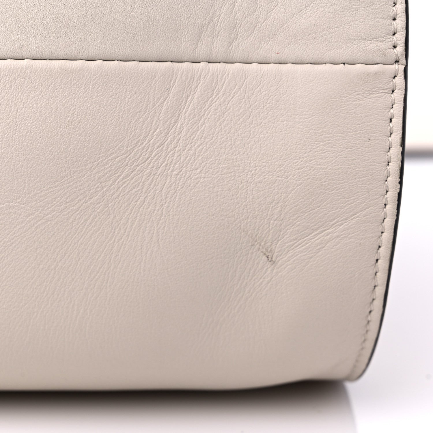 Salvatore Ferragamo Calfskin Gancini Trifolio Tote Bag Beige 12 of 15