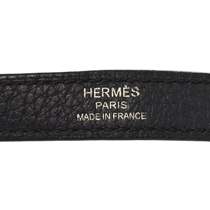 Hermes Taurillon Clemence Kelly Shoulder Strap Black 3 of 5