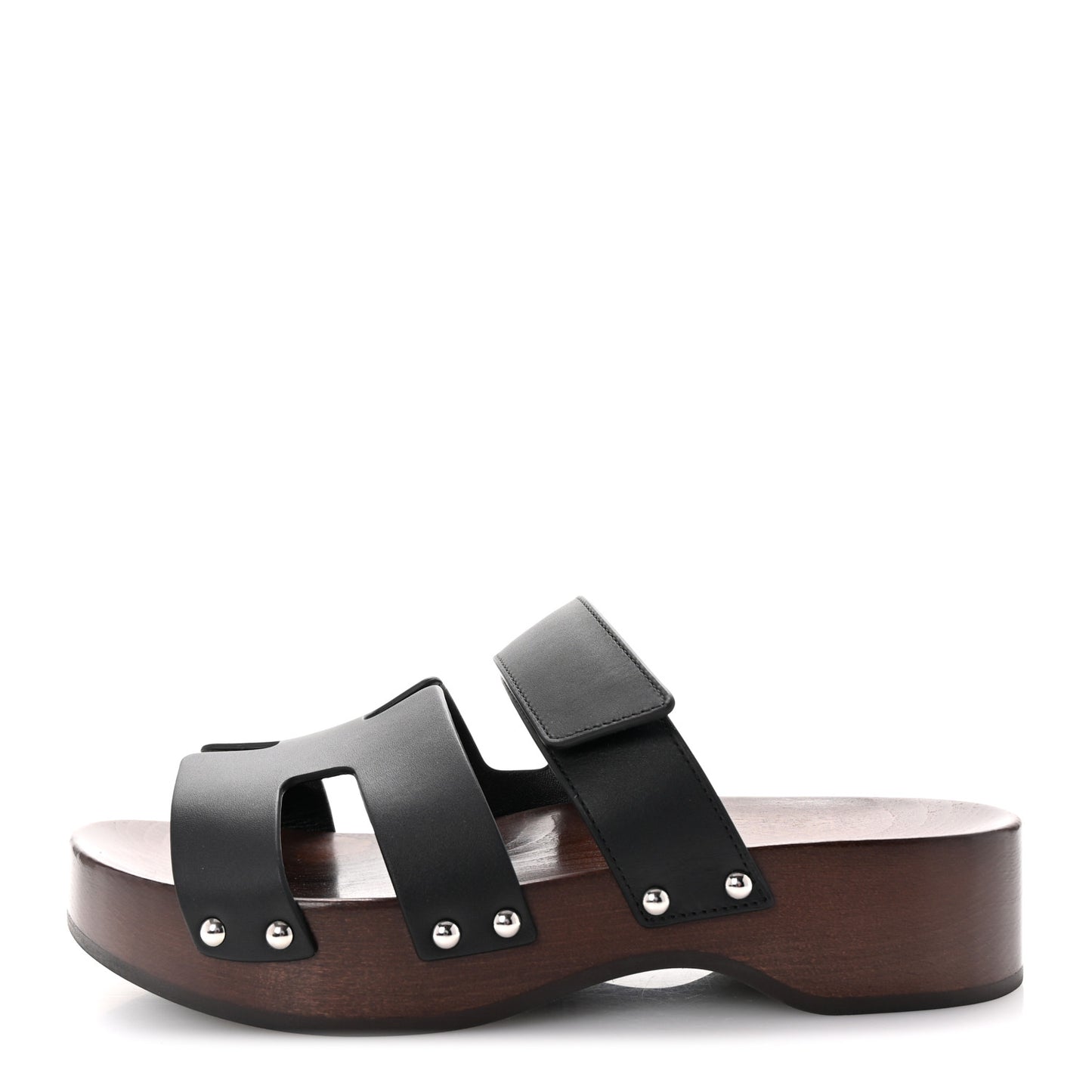 Calfskin Womens Kos Clog 37 Black