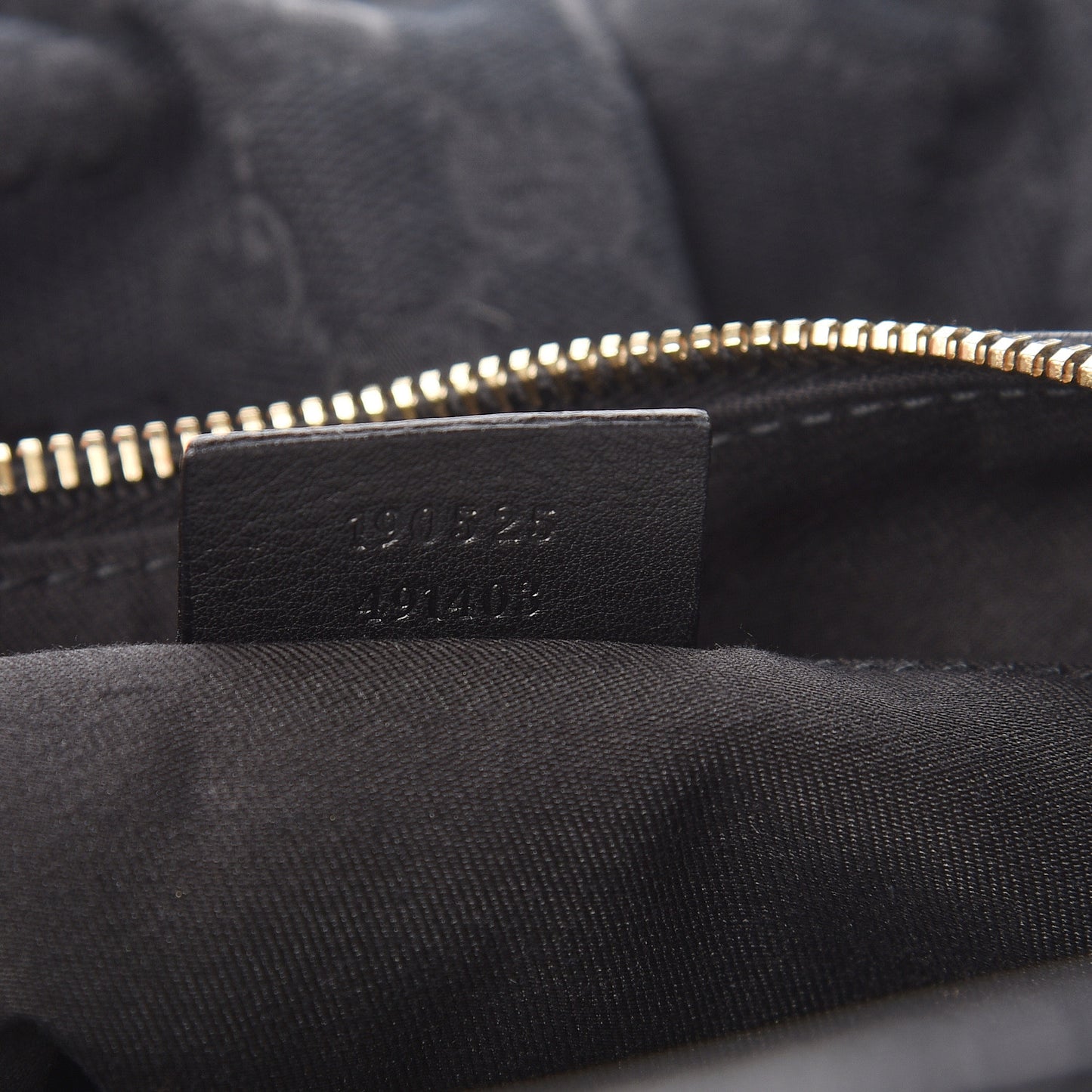 Monogram Medium D Gold Ring Hobo Black
