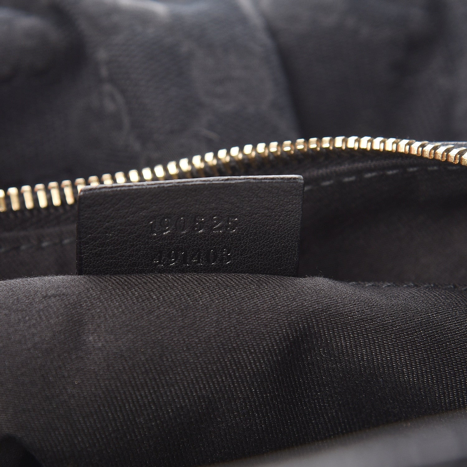Gucci Monogram Medium D Gold Ring Hobo Black 7 of 12