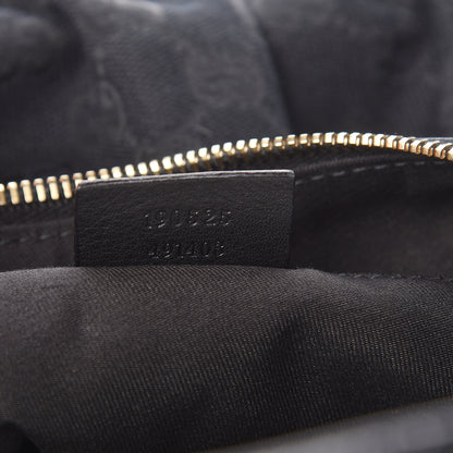 Gucci Monogram Medium D Gold Ring Hobo Black 7 of 12