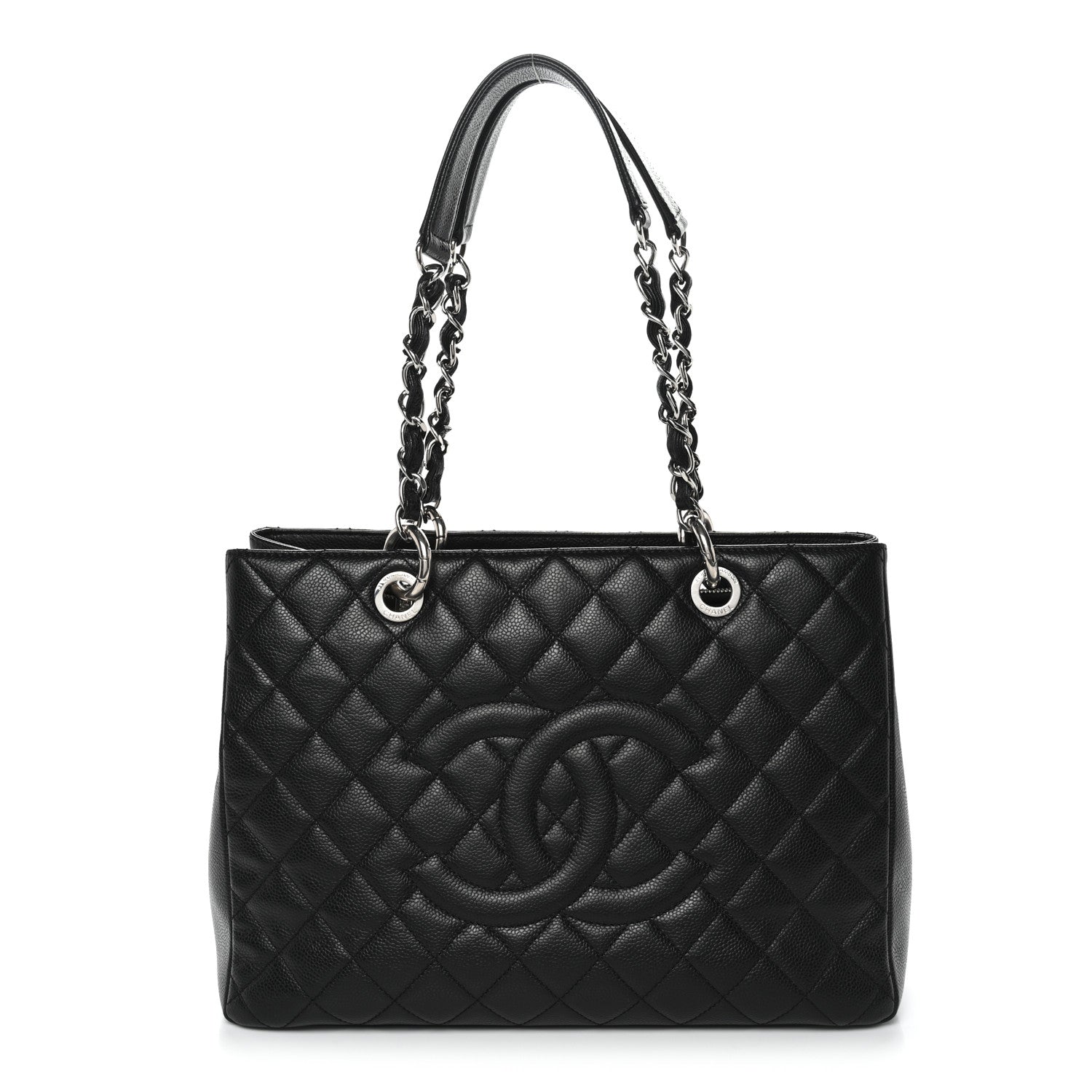 Chanel Caviar Quilted Grand Shopping Tote GST Black 1 of 10