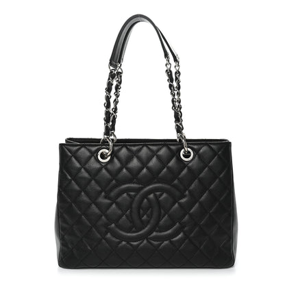 Chanel Caviar Quilted Grand Shopping Tote GST Black 1 of 10