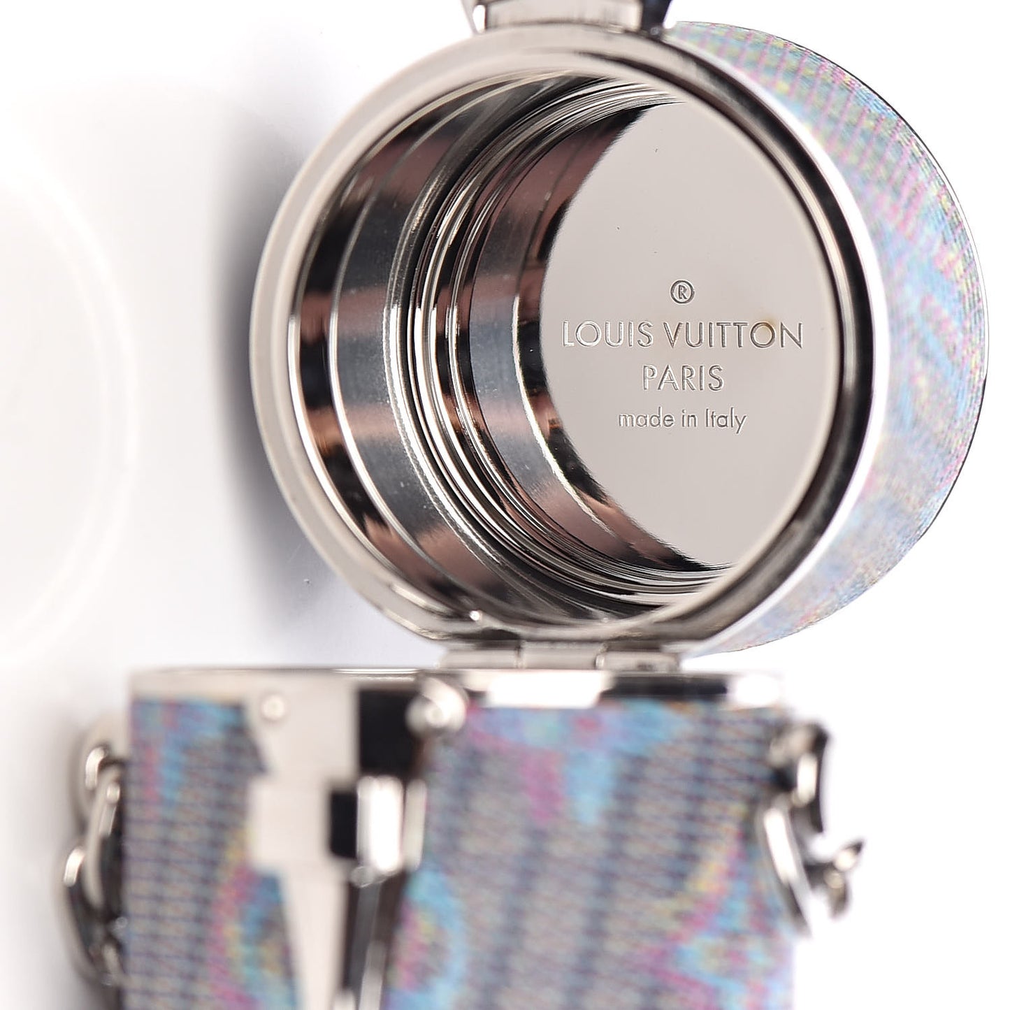 Monogram LV Pop Chain Lipstick Case Blue