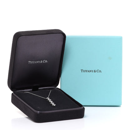 Tiffany Platinum Diamond Lace Drop Pendant Necklace 6 of 6