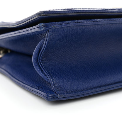 Christian Dior Grained Calfskin Medium Diorama Flap Bag Blue 9 of 17