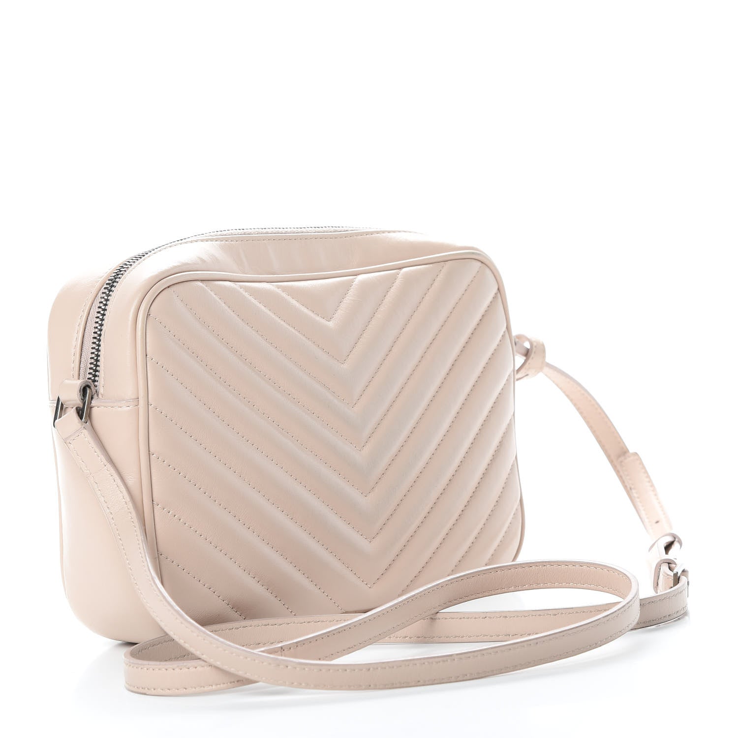 Saint Laurent Calfskin Matelasse Monogram Lou Camera Bag Marble Pink 3 of 14