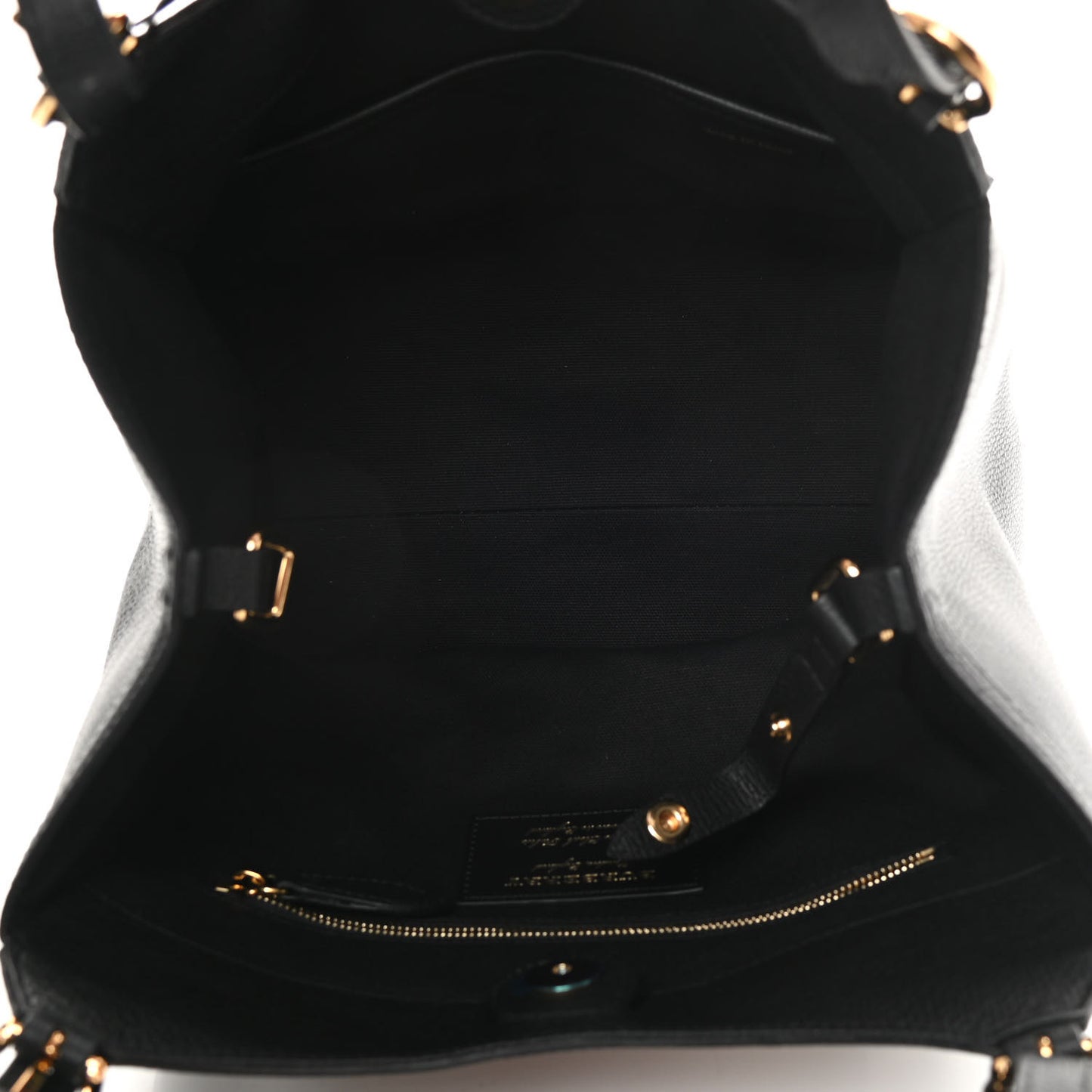 Grainy Calfskin House Check Small Canterbury Tote Black