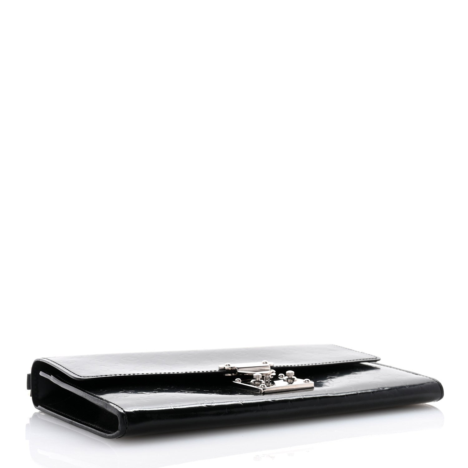 Louis Vuitton Monogram Glace Anouchka Pochette MM Black 4 of 10
