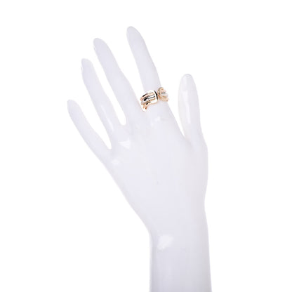 Cartier 18K Pink Yellow White Gold C De Ring 54 6.75 2 of 4