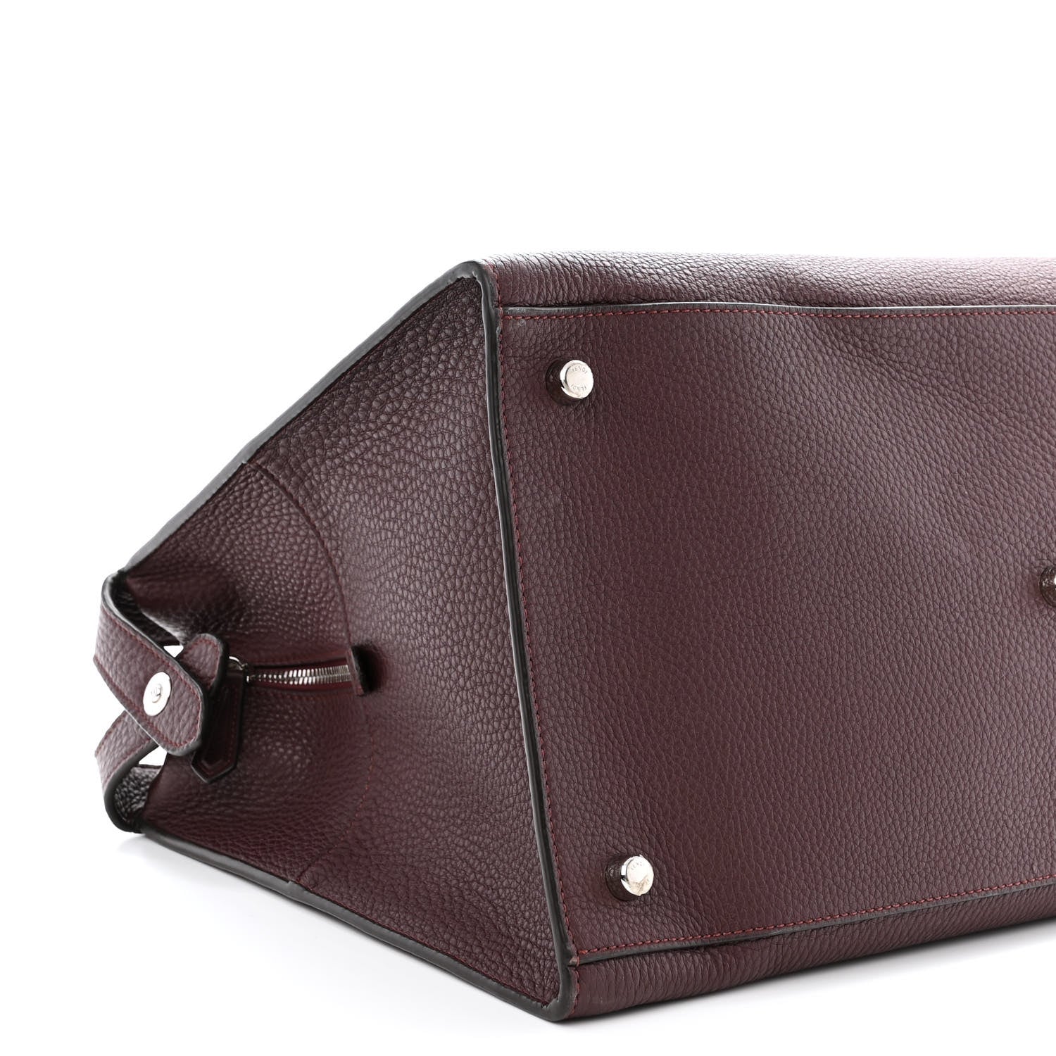 Fendi Cuoio Romano Peekaboo I SEE U Forty8 Satchel Granata 11 of 12