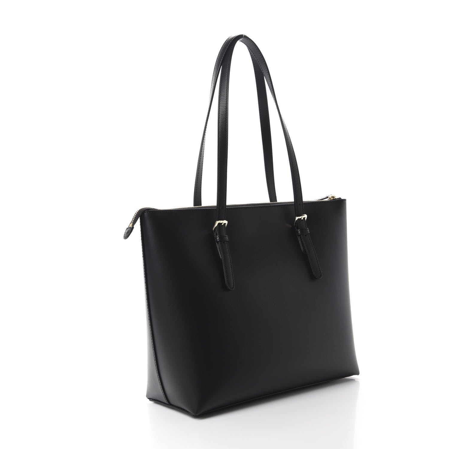 Versace Calfskin Shopping Tote Black 3 of 9