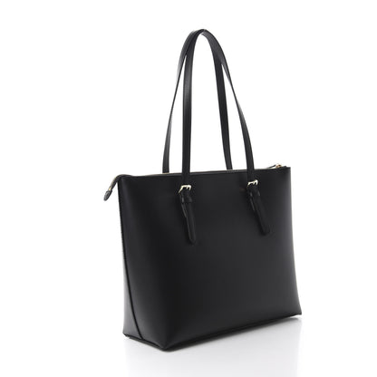 Versace Calfskin Shopping Tote Black 3 of 9