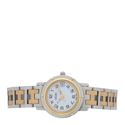 Hermes Stainless Steel 24mm Clipper Quartz Watch Gold 2 of 4
