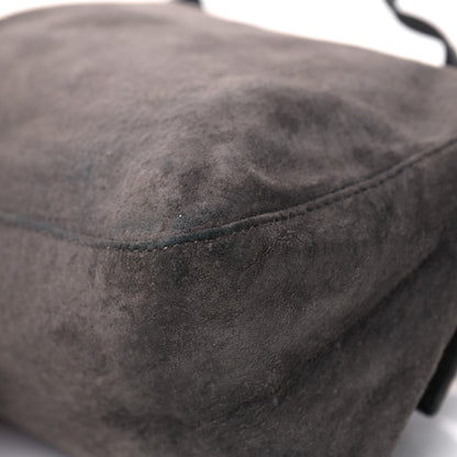 Fendi Suede Mini Mama Baguette Grey 5 of 7