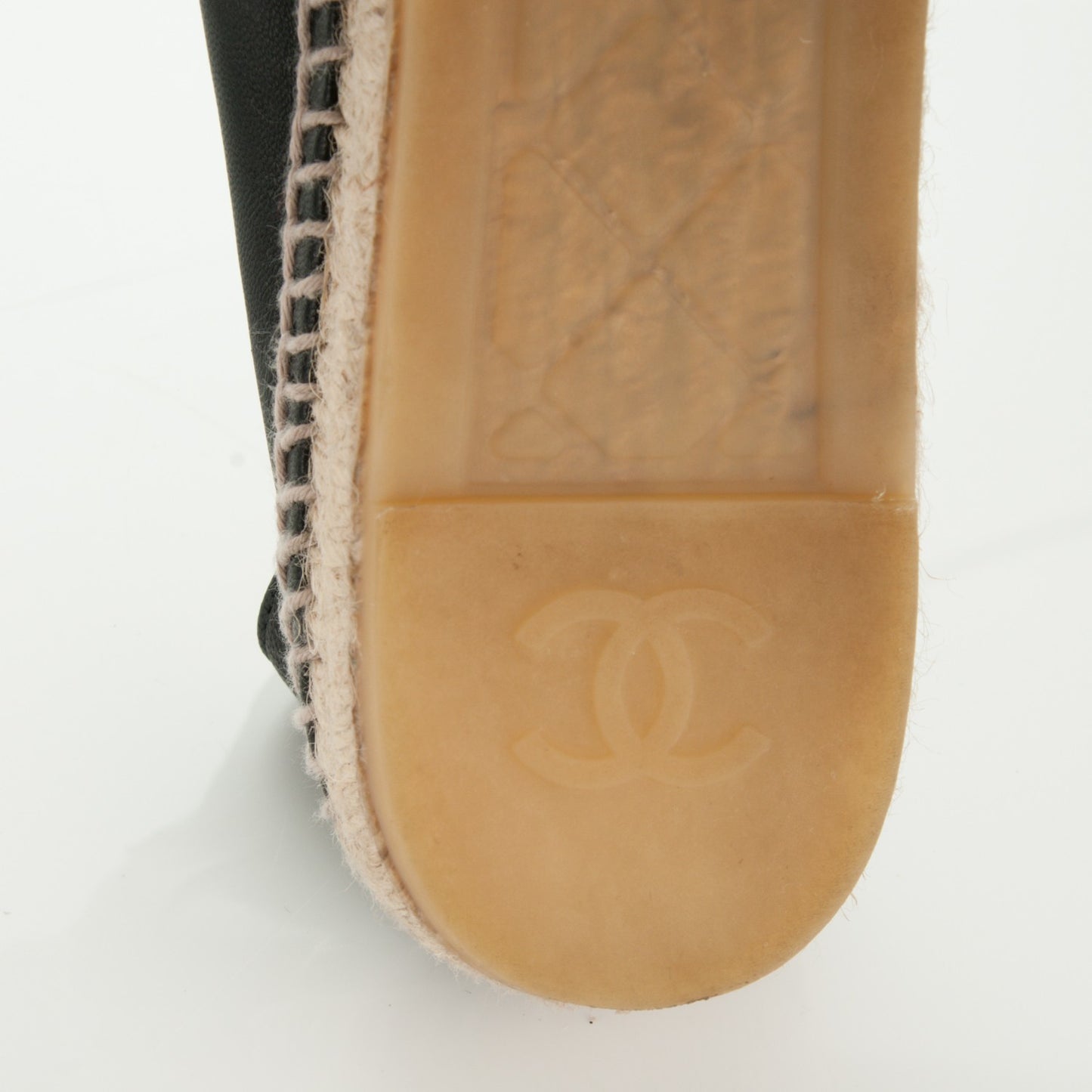 Lambskin CC Espadrilles 42 Black