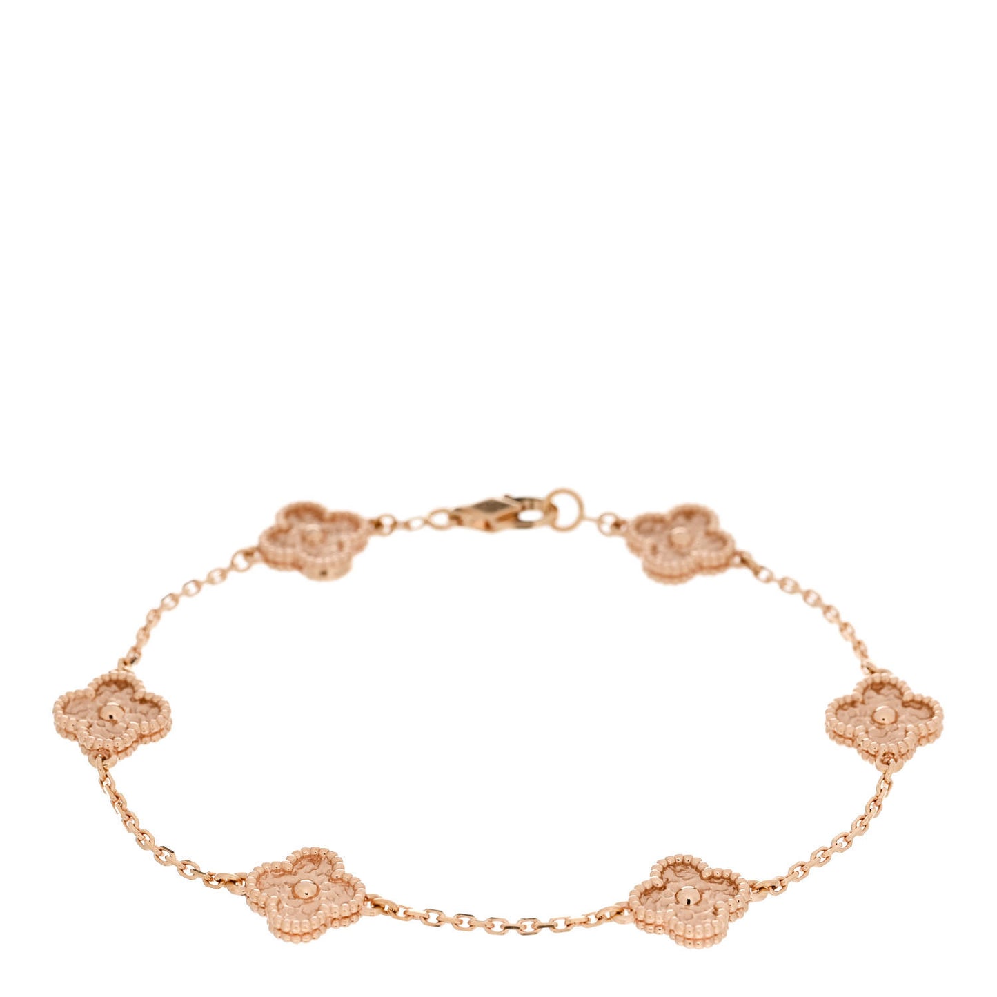 18K Rose Gold 6 Motifs Sweet Alhambra Bracelet