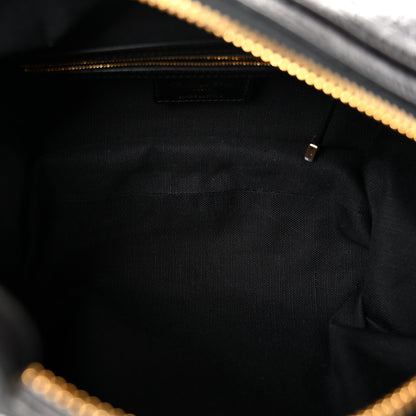 Christian Dior Crinkled Calfskin Macrocannage Small D-Journey Bag Black 5 of 10