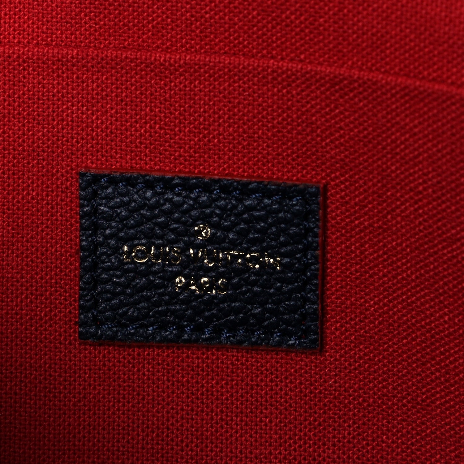 Louis Vuitton Empreinte Pochette Felicie Chain Wallet Marine Rouge 7 of 10