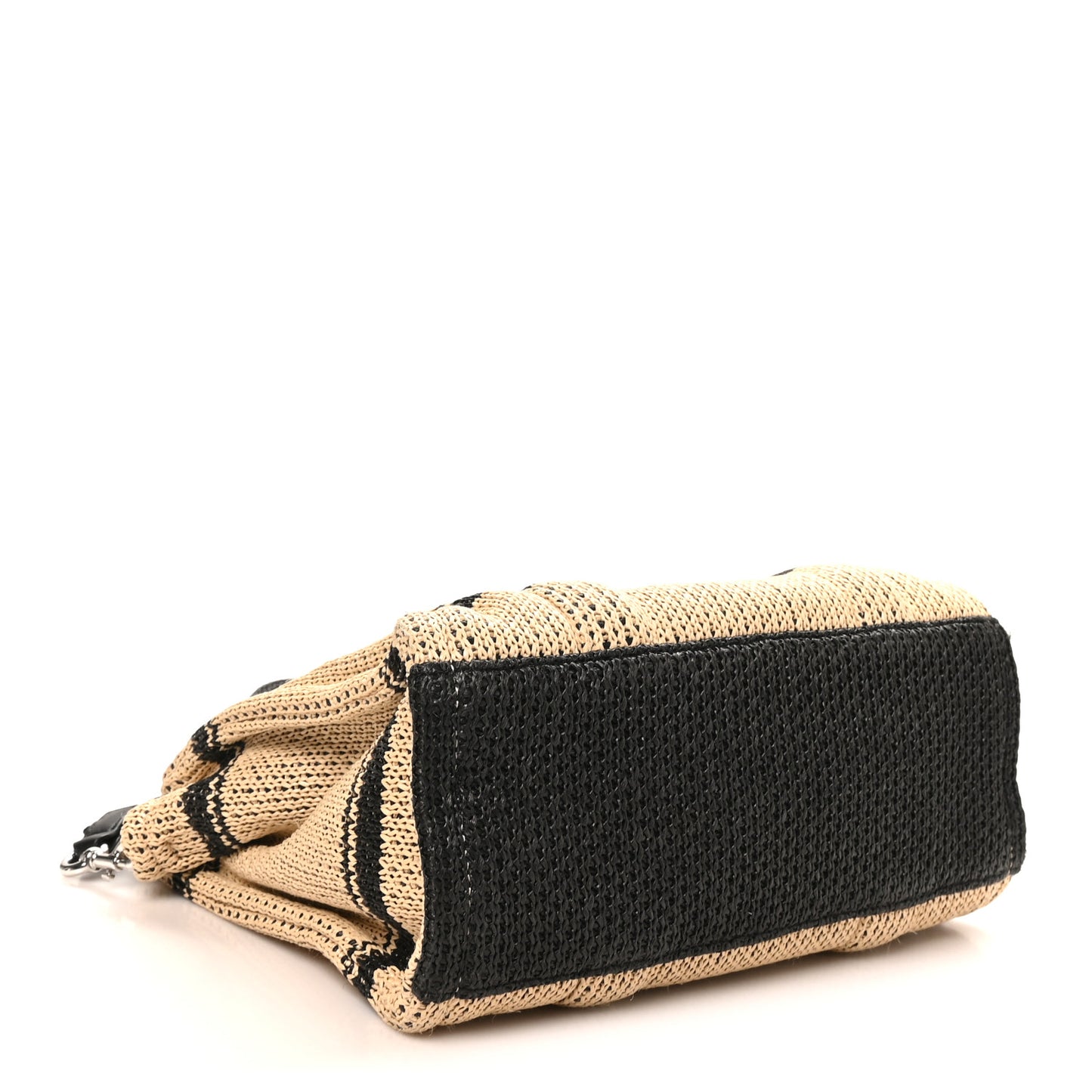 Straw Jacquard Medium The Traveler Tote Bag Natural