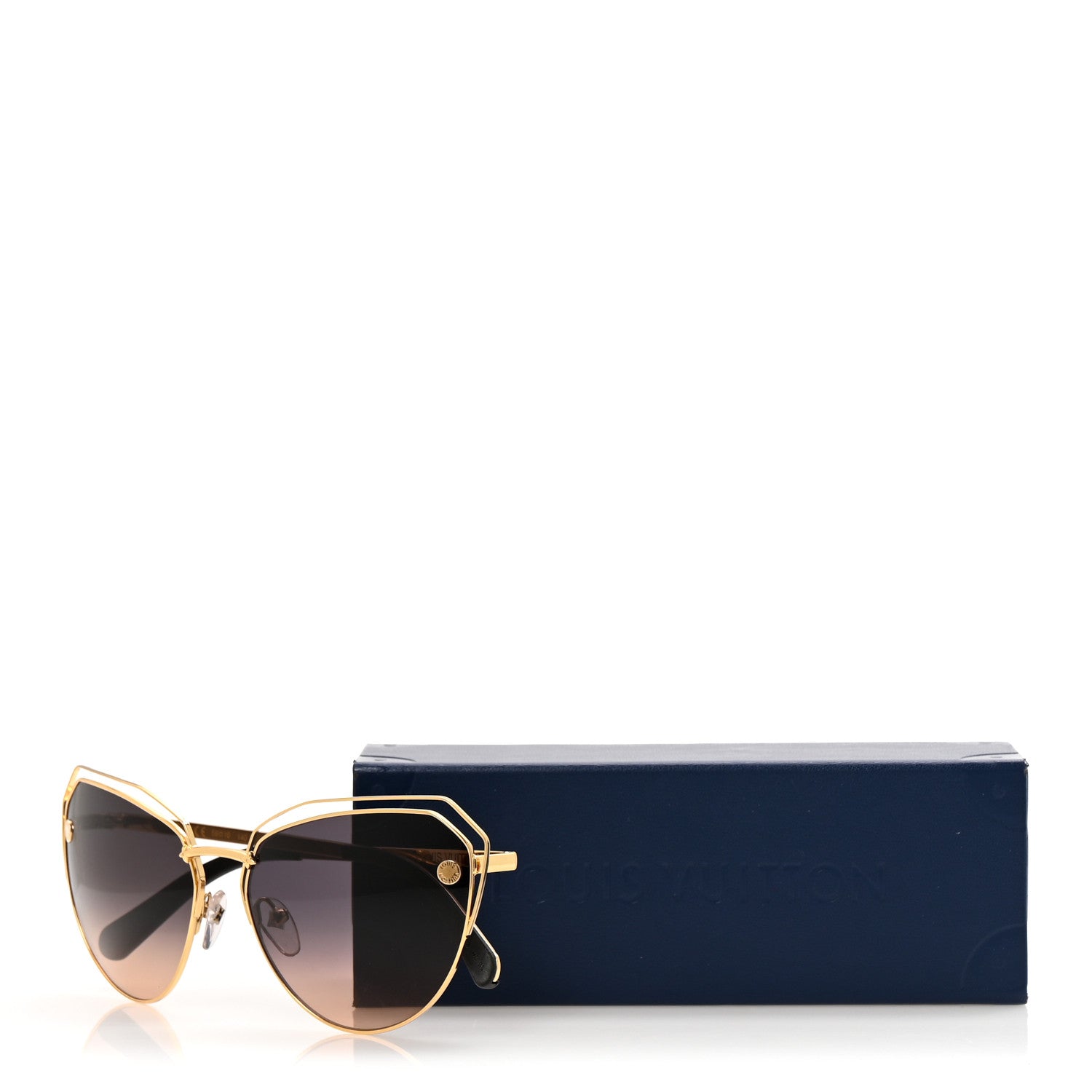 Louis Vuitton Midnight In Paris Sunglasses Z2376W Gold Black 8 of 8
