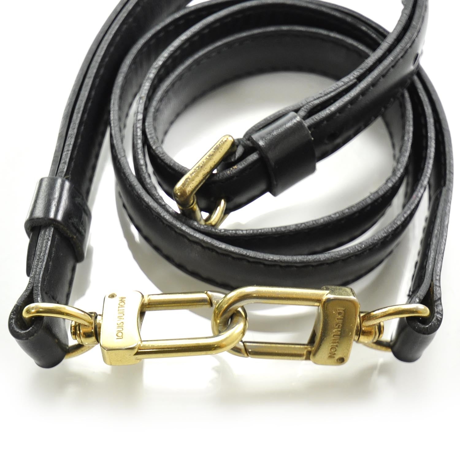 Louis Vuitton Epi Adjustable Shoulder Strap Black 4 of 5