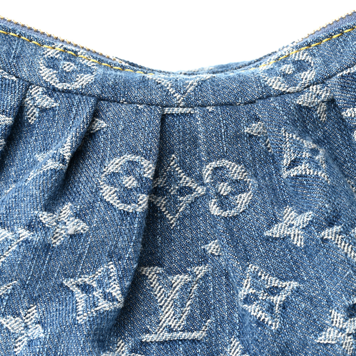 Monogram Denim Pochette Valley Blue