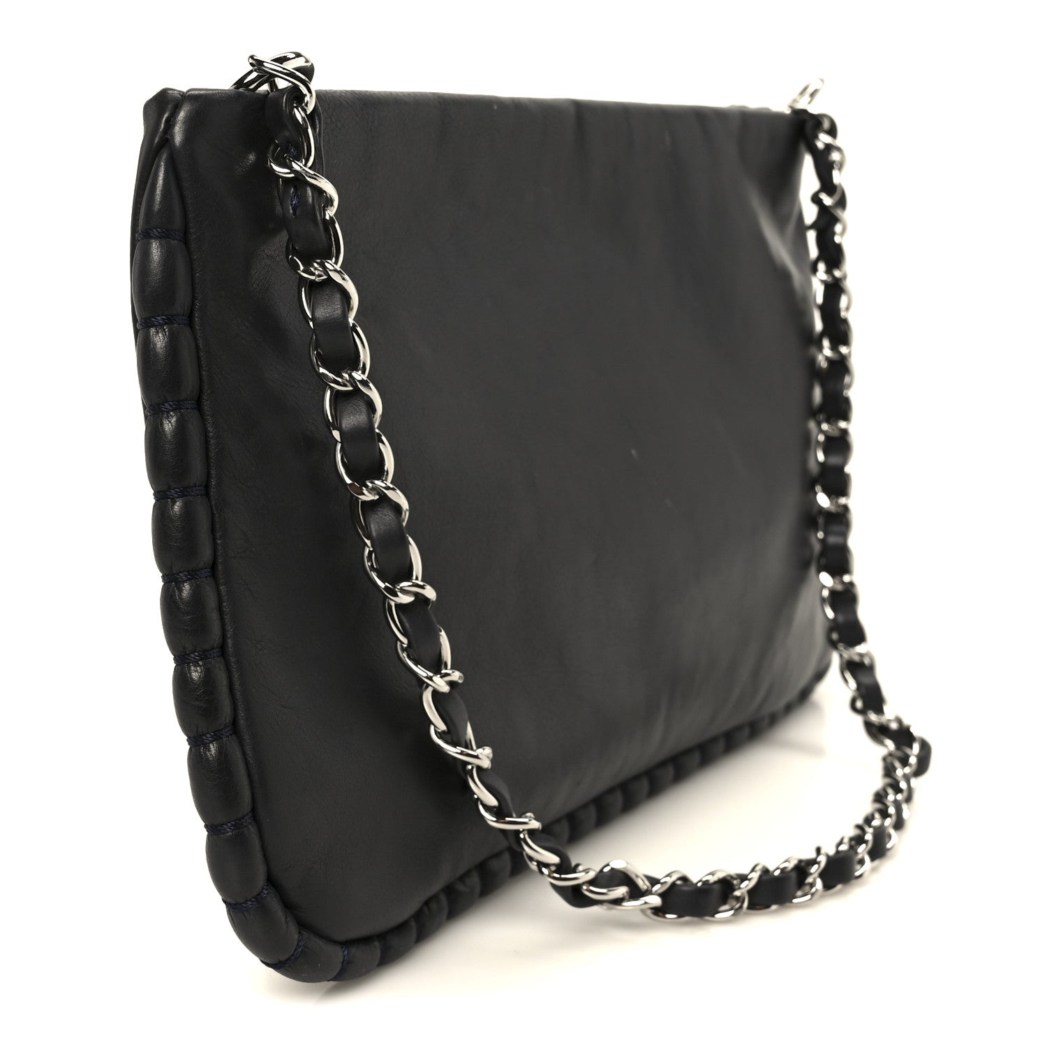 Chanel Calfskin On the Bund Pochette Black 3 of 10