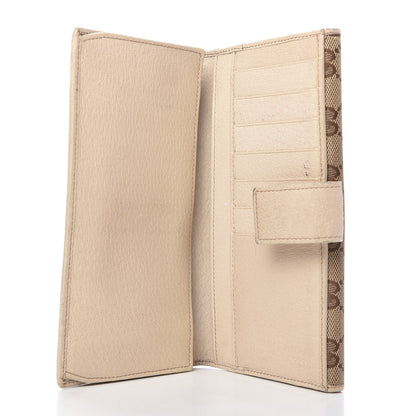 Gucci Monogram Metal Bar Continental Flap Wallet Off White 5 of 13