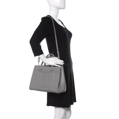 Chanel Grained Calfskin Small Neo Executive Shopper Tote Grey 2 of 11