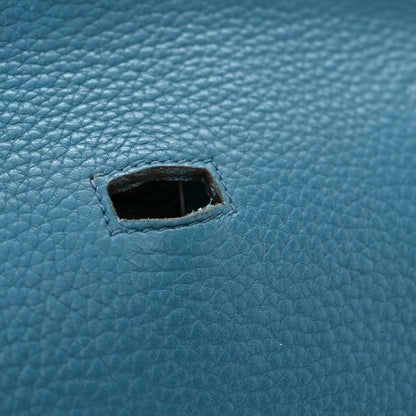 Hermes Taurillon Clemence Jypsiere 31 Bleu Izmir 12 of 21