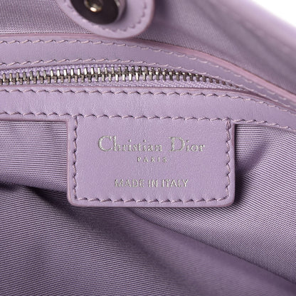 Christian Dior Coated Canvas Cannage Medium Panarea Tote Lilac 6 of 7